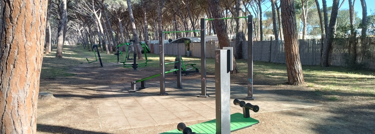 pineta attrezzata per fitnes